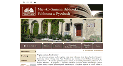 Desktop Screenshot of bibliotekapyzdry.pl