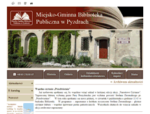 Tablet Screenshot of bibliotekapyzdry.pl